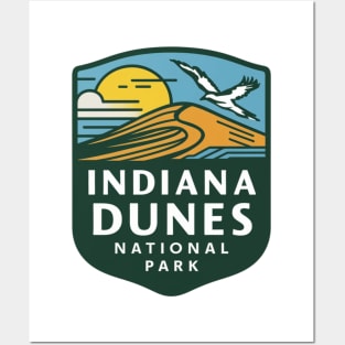 Indiana Dunes National Park Minimal Emblem Posters and Art